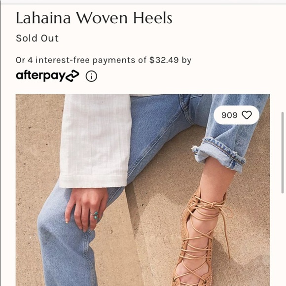 New Free People Lahaina Woven Heels Green 9 - Picture 6 of 16